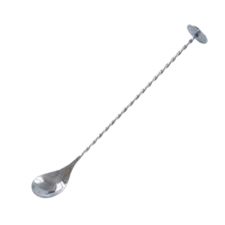 showing a bar spoon