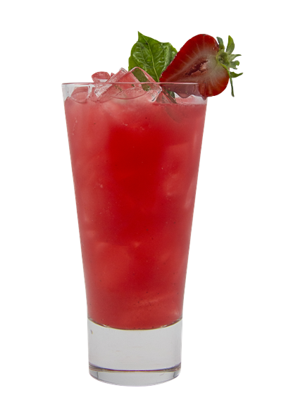 strawberry cream soda mocktail